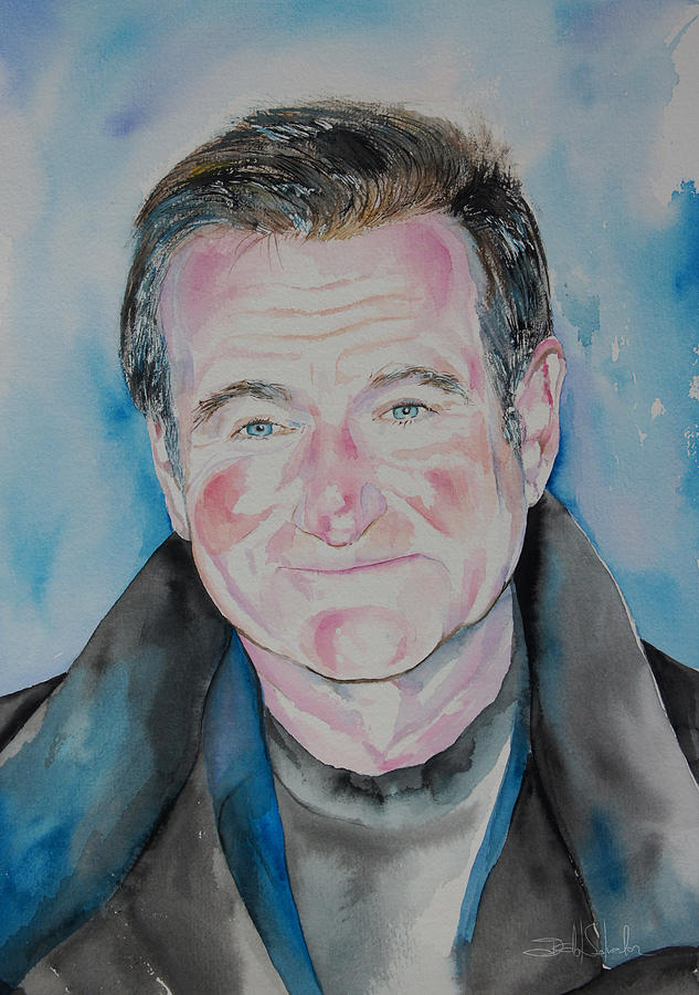 Robin Williams Painting by Isabel Salvador