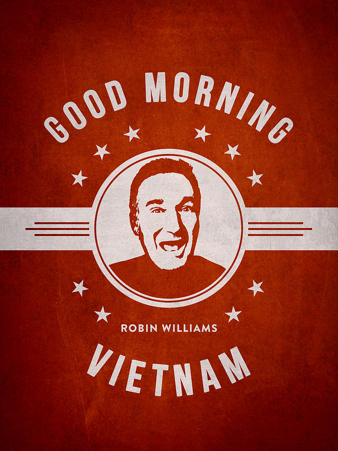 Robin Williams Digital Art - Robin Williams - red by Aged Pixel