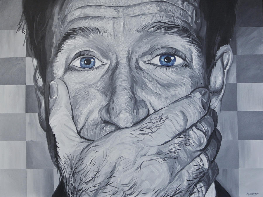 Robin Williams Painting by Steve Hunter