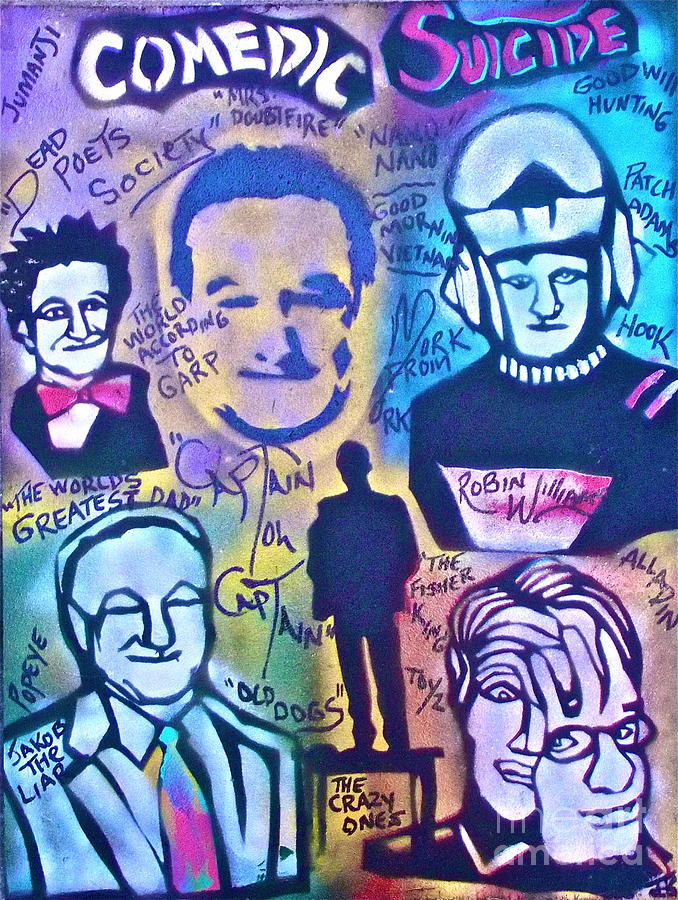 Robin Williams Painting - Robin Williams by Tony B Conscious