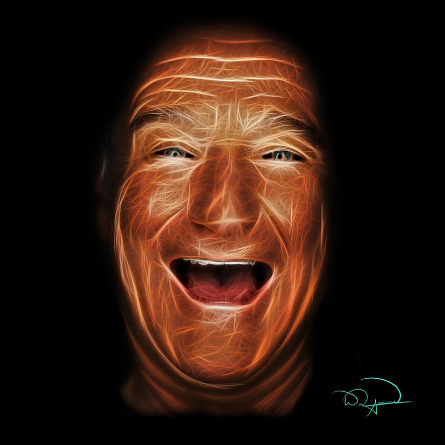 Robin Williams Digital Art by Will Anderson - Pixels