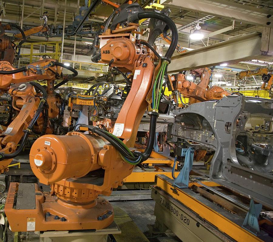 Robot On Car Assembly Production Line Photograph by Jim West - Fine Art ...