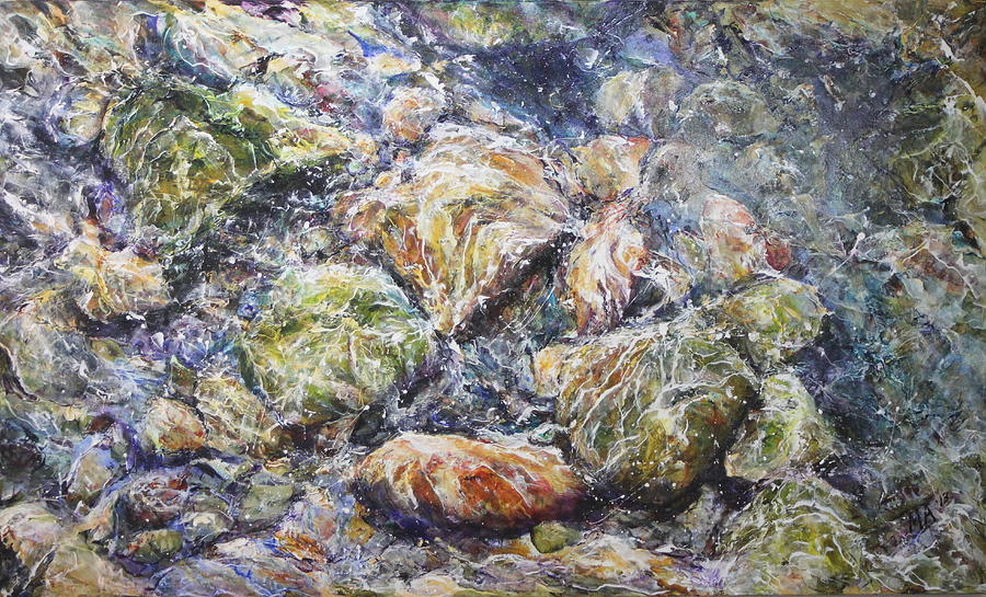 Rocas del Rio Painting by Madeleine Arnett