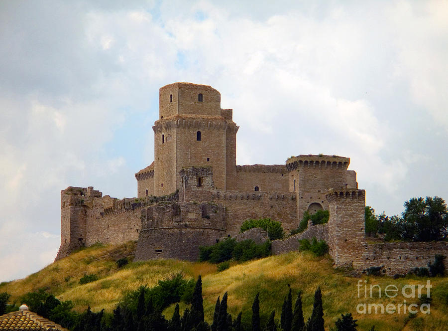 Castle Photograph - Rocca Maggiore, Assisi, Italy by Tim Holt