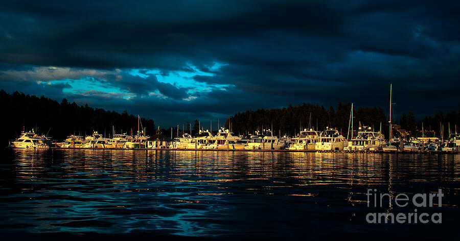 Roche Harbor  at Sunset Photograph by Robert Bales