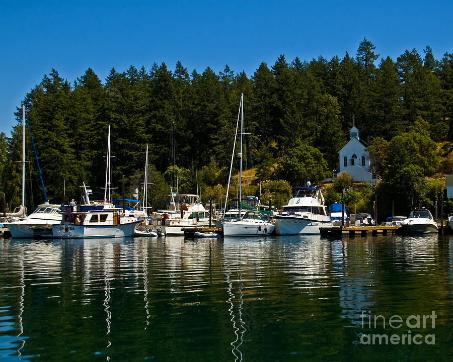 Roche Harbor Reflections Photograph by Chuck Flewelling