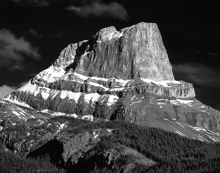 1M3937-BW-Roche Miette BW Photograph by Ed  Cooper Photography