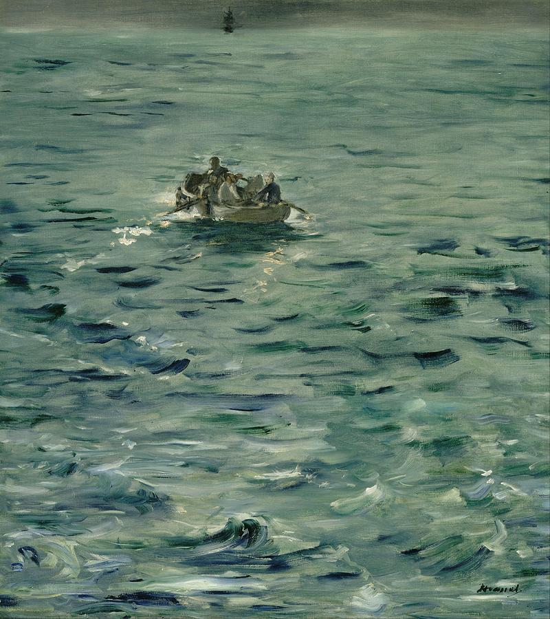 Edouard Manet Painting - Rocheforts Escape by Edouard Manet