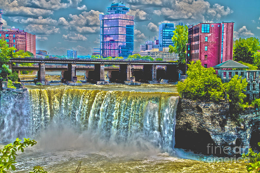Rochester High Falls Photograph by William Norton