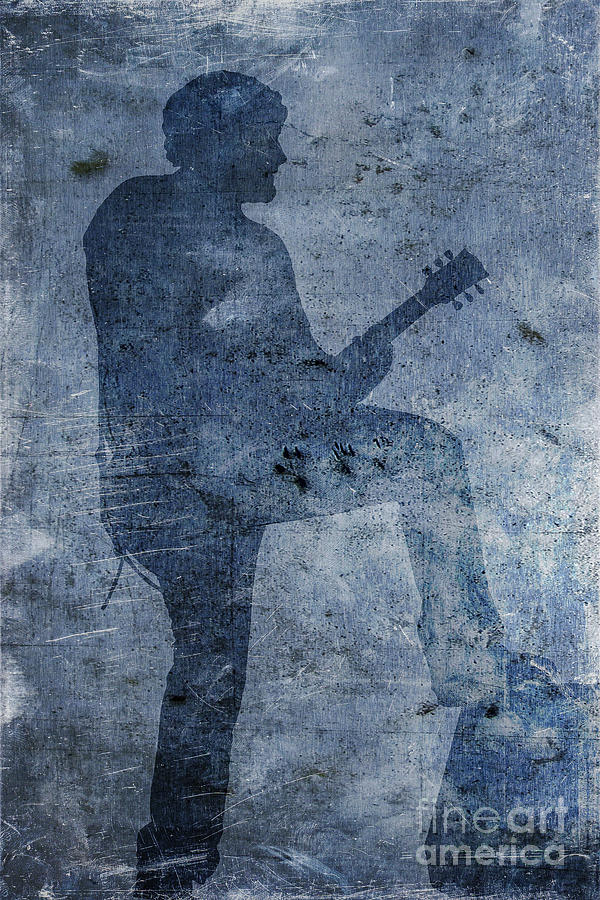 Rock Band Guitarist Digital Art