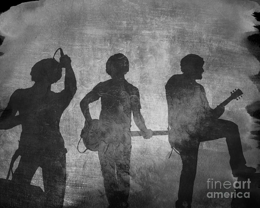 Rock Band Shadows Digital Art