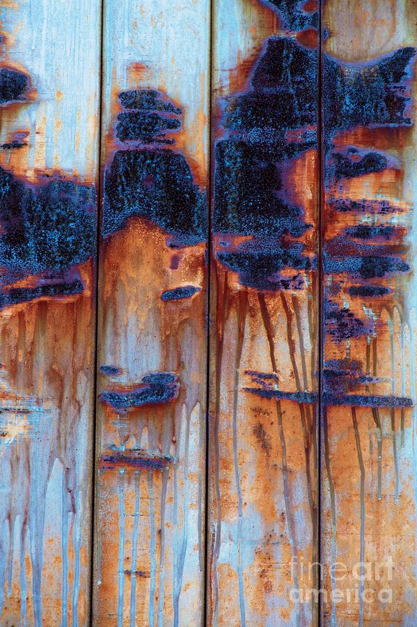 Rock Band the Beatles in Rust Abstract Photograph by John Harmon