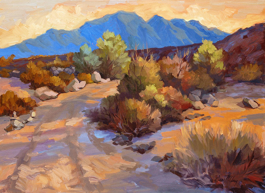 Mountain Painting - Rock Cairn at La Quinta Cove by Diane McClary