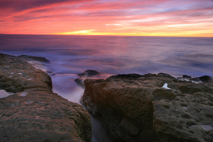 Rock Channel Sunset 2 Photograph by Scott Cunningham