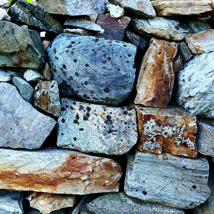 Rock Fence Photograph by Lori Knisely