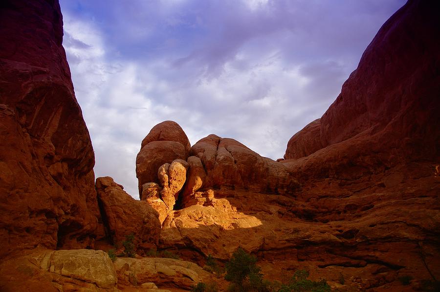Landscape Photograph - Rock Formation Arches National Park by Jeff Swan