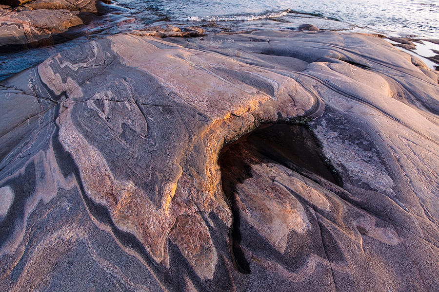 Georgian Bay Photograph - Rock Formation - Franklin Island by Harry Cartner
