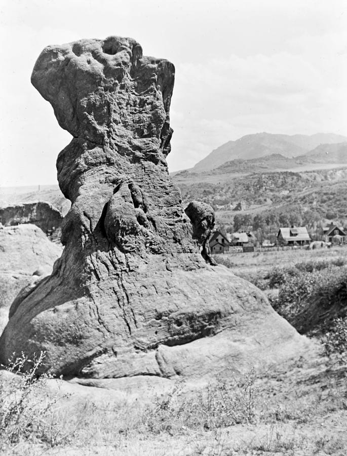 Rock Formation Garden of the Gods 1915 Vintage Photograph Photograph by A Macarthur Gurmankin