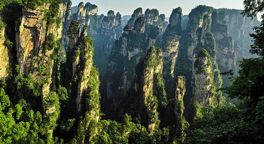 Rock Formation In Zhanghjiajie National Photograph by John Wang