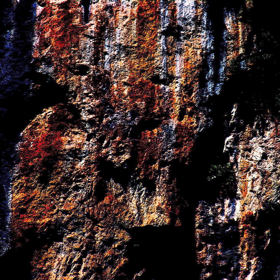Rock Formation of Three Gorges - Square Photograph by Jacqueline M Lewis