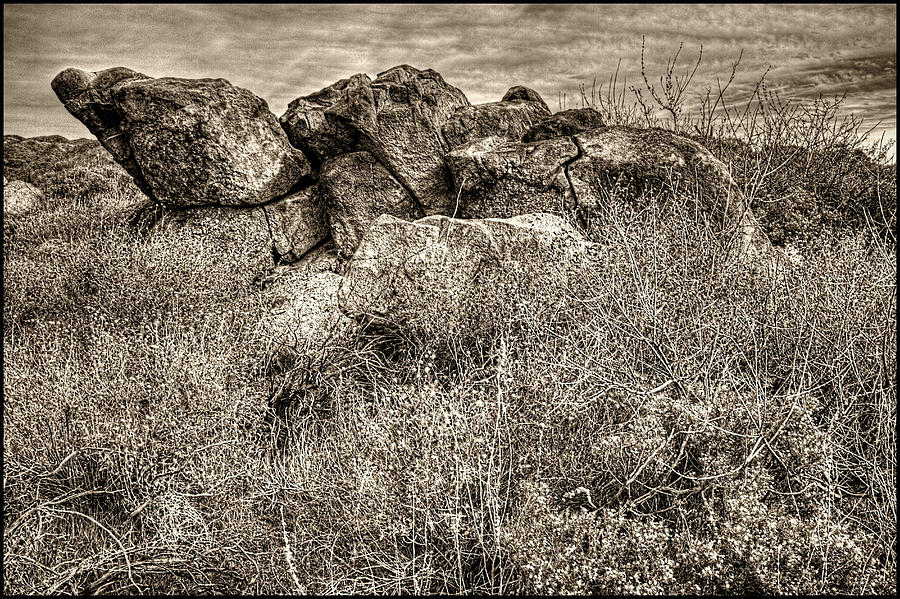 Rock Outcrop Sears Kay Ruins Photograph by Roger Passman