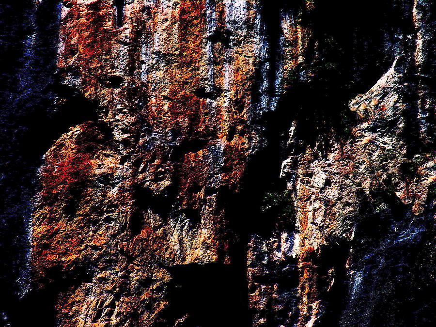 Rock Formation - Three Gorges - Horizontal Photograph by Jacqueline M Lewis
