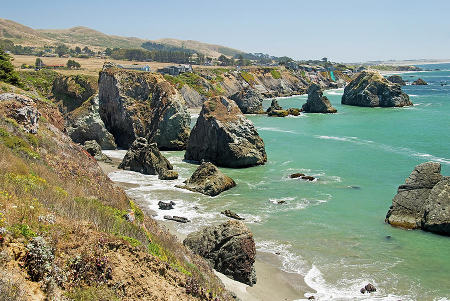 Rock Formations Along The California Photograph by Philippe Widling / Design Pics