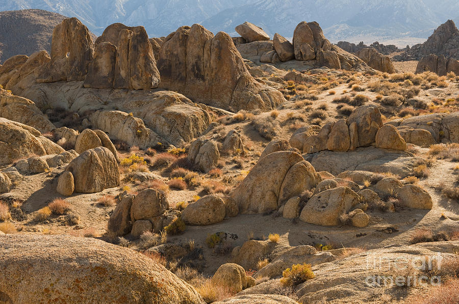 Rock Formations In Alabama Hills Photograph by John Shaw