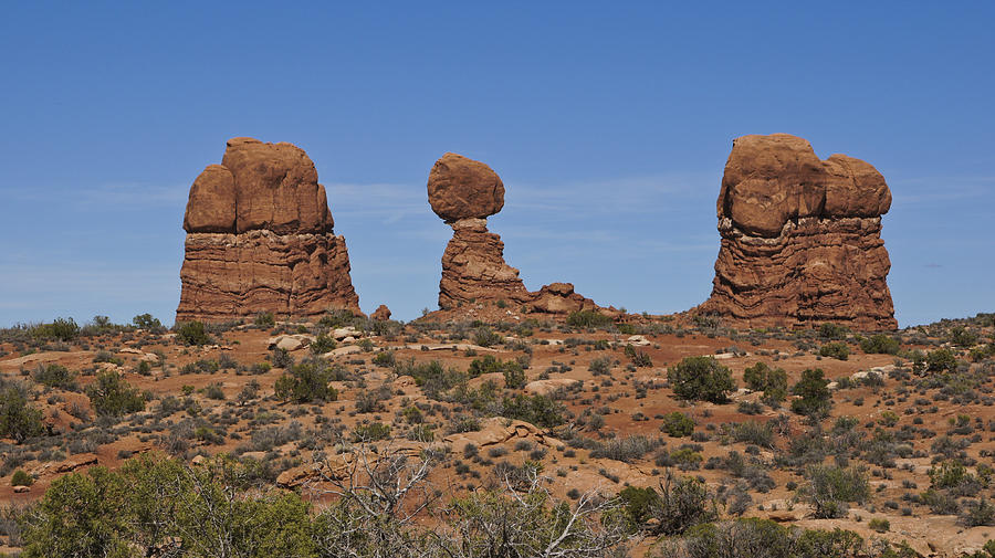 Rock Formations in Arches National Park Photograph by Brian Kamprath