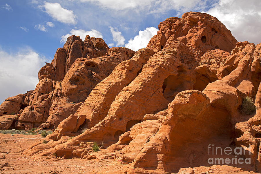 Rock formations in the Valley of Fire Photograph by Jane Rix
