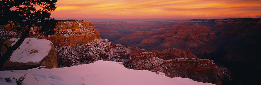 Grand Canyon National Park Photograph - Rock Formations On A Landscape, Grand by Panoramic Images