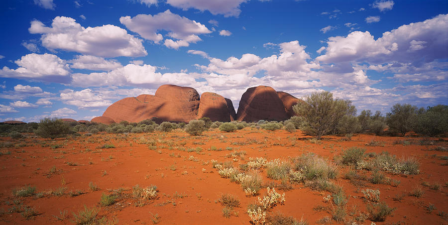 Nature Photograph - Rock Formations On A Landscape, Olgas by Panoramic Images