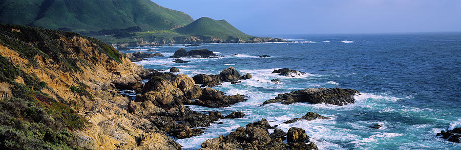 Rock Formations On The Coast, Big Sur Photograph by Panoramic Images