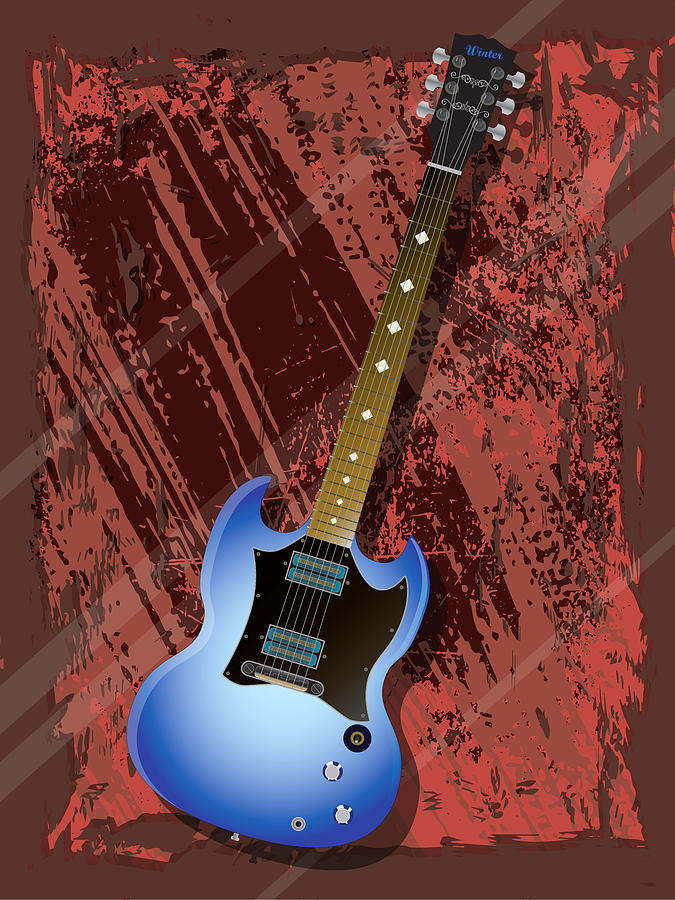 Rock Guitar by Lee Wolf Winter Rock Guitar by Lee Wolf Winter