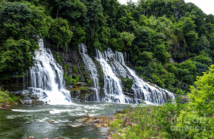 Waterfall Photograph - Rock Island Twin Falls by Paul Mashburn