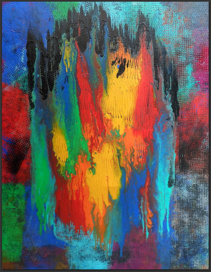 Abstract Painting - Personal Jesus by Jane Biven