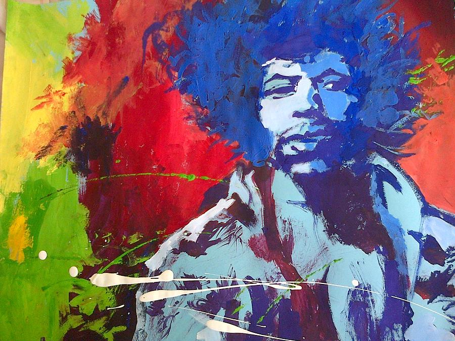 Rock n roll Jimi Hendrix Painting by Sarthak Palwankar - Fine Art America