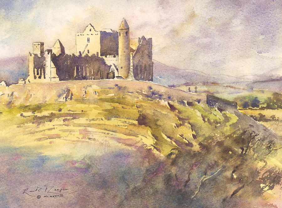 Rock of Cashel County Tipperary Painting by Keith Thompson