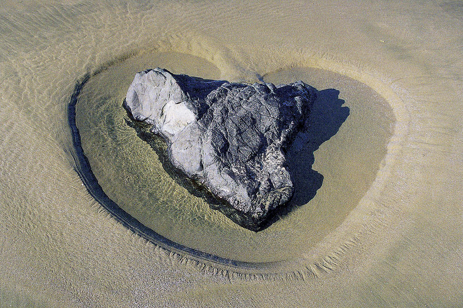 Beach Photograph - Rock of Love by Colin Dewe