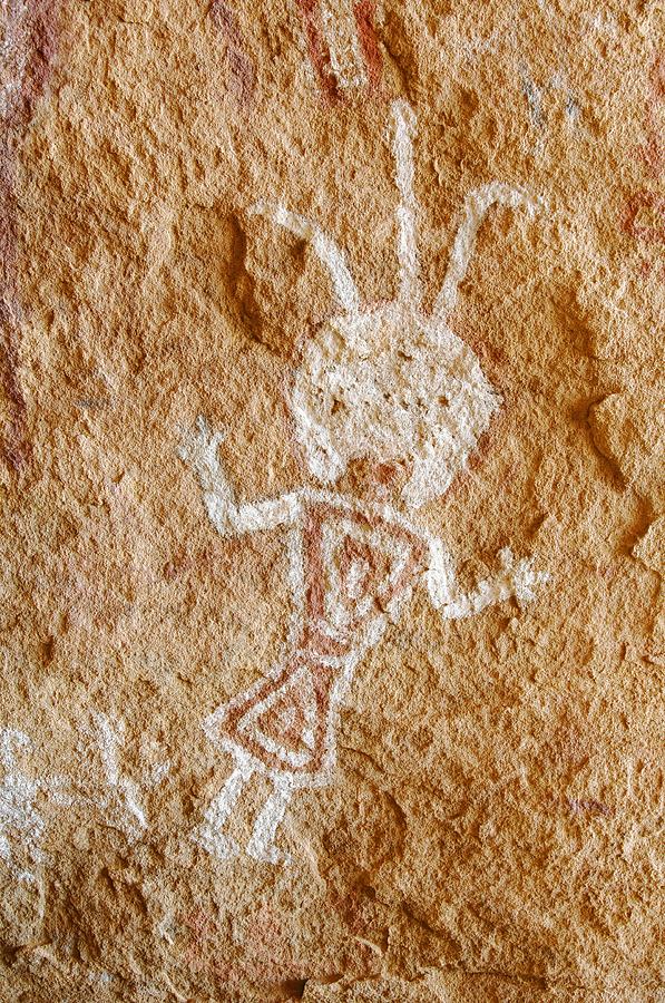 Rock painting, Algerian Sahara Photograph by Science Photo Library