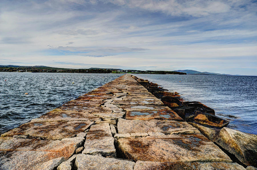 Lighthouse Photograph - Rock Path Maine by Richard Gehlbach