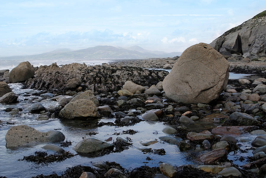 Rock Pools And Seaweed On Welsh Coast Photograph by Anthiacumming
