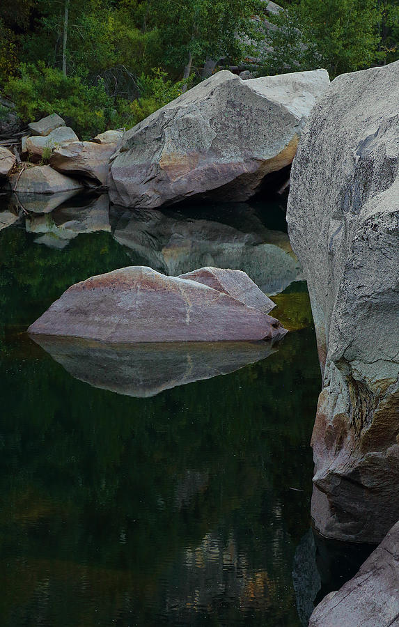 Rock Reflections In Merced River Photograph by Viktor Savchenko
