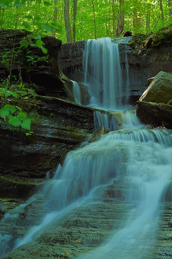 Waterfall Photograph - Rock Run Tributary Falls #3 by Joel E Blyler