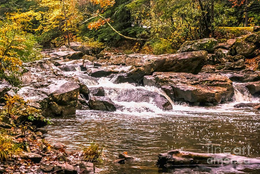 Nature Photograph - Rock Slide by M Three Photos