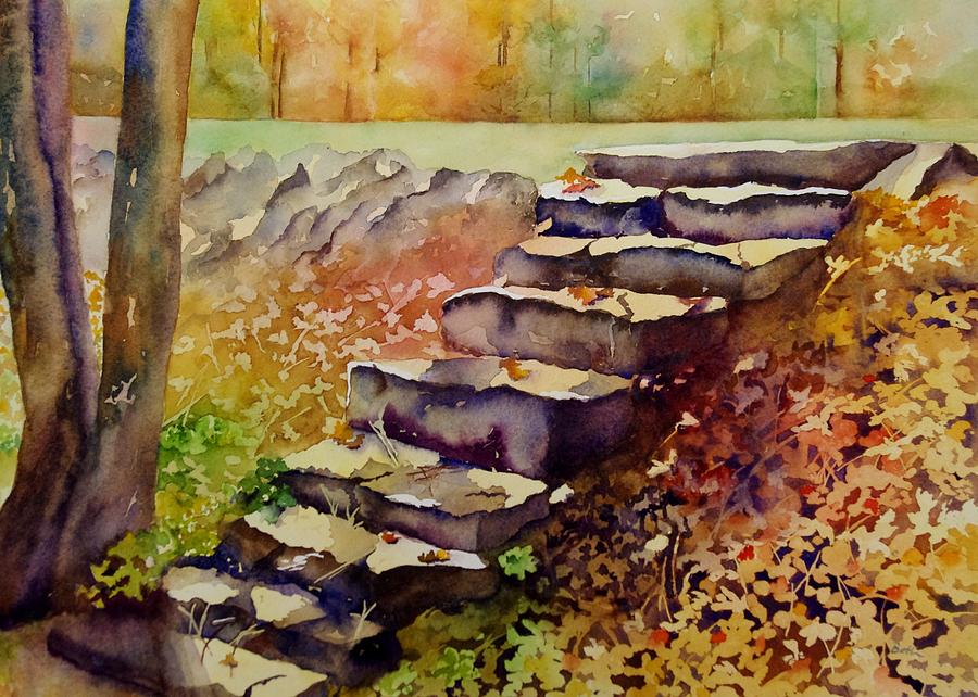 Rock Steps Painting by Beth Fontenot