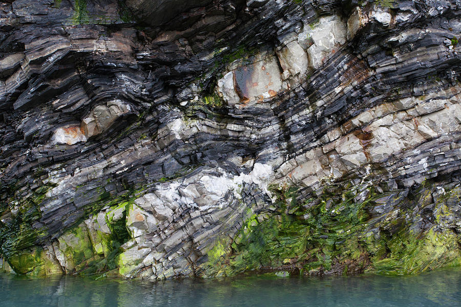 Rock Strata Of Basalt And Quartz Photograph by Anna Henly