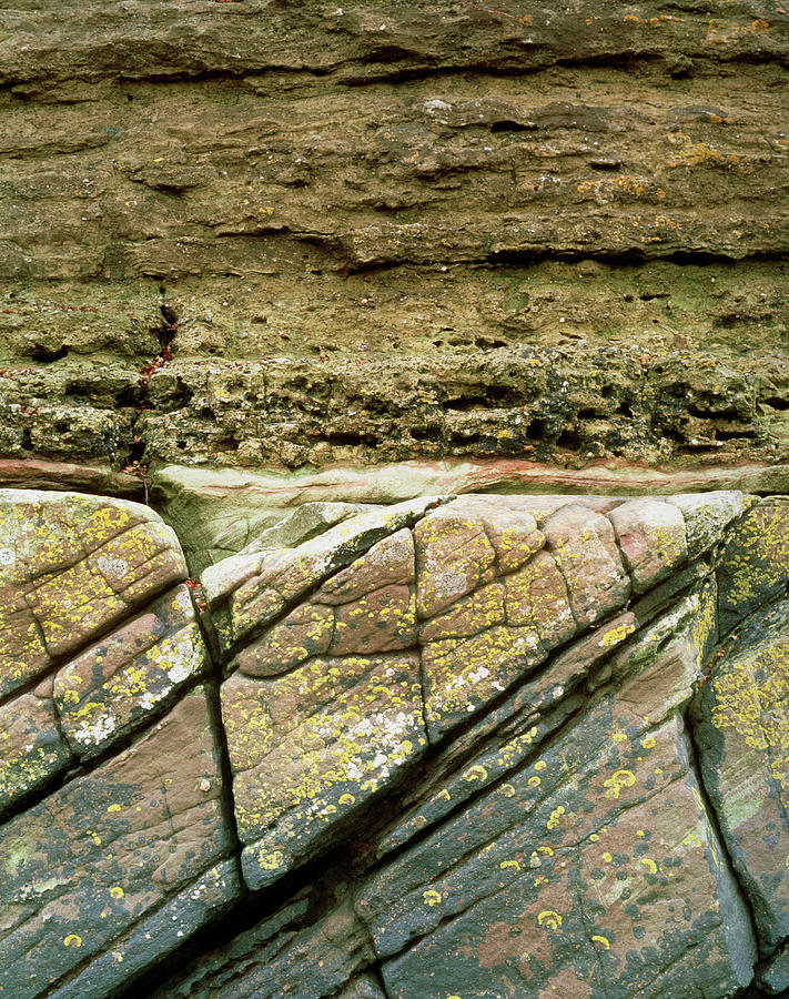 Rock Unconformity Photograph by Martin Bond/science Photo Library