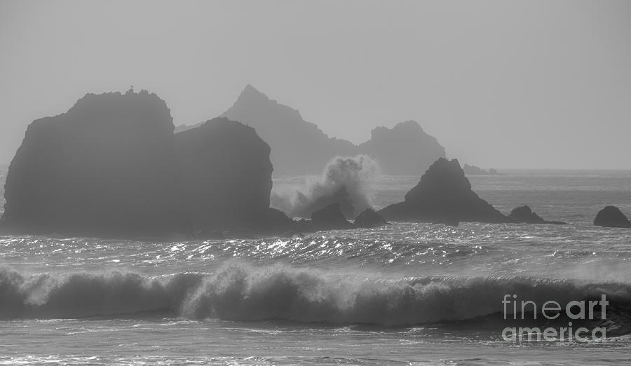 Nature Photograph - Rockaway and Pedro Point Rocks by Amy Fearn
