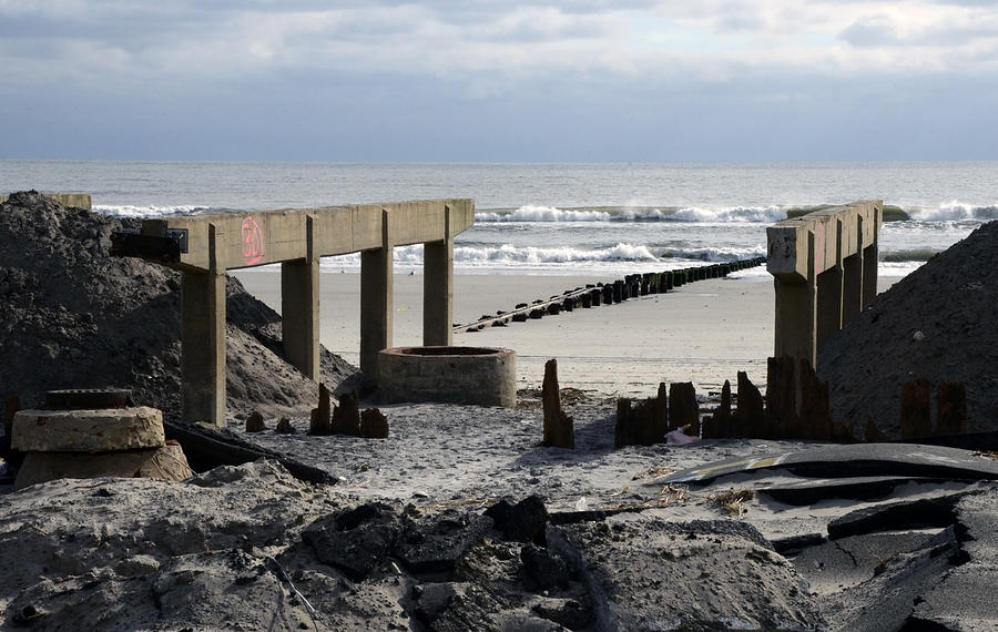 Rockaway Beach After Sandy 1 Photograph by Maureen E Ritter